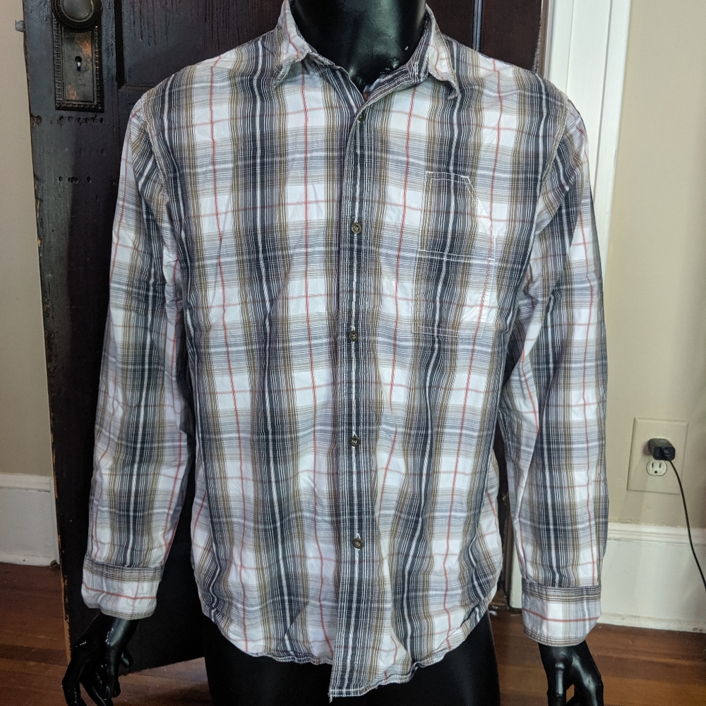 Fcuk plaid buttondown shirt